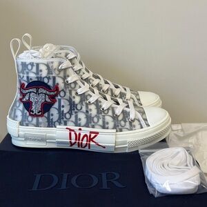Shawn Stussy x Dior B23 high 'Ox Head Embroidery Patch'